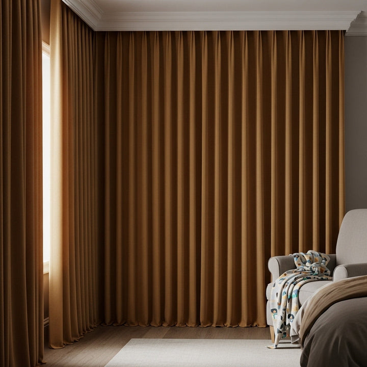 Celesse Brushed Cotton Blend Curtain