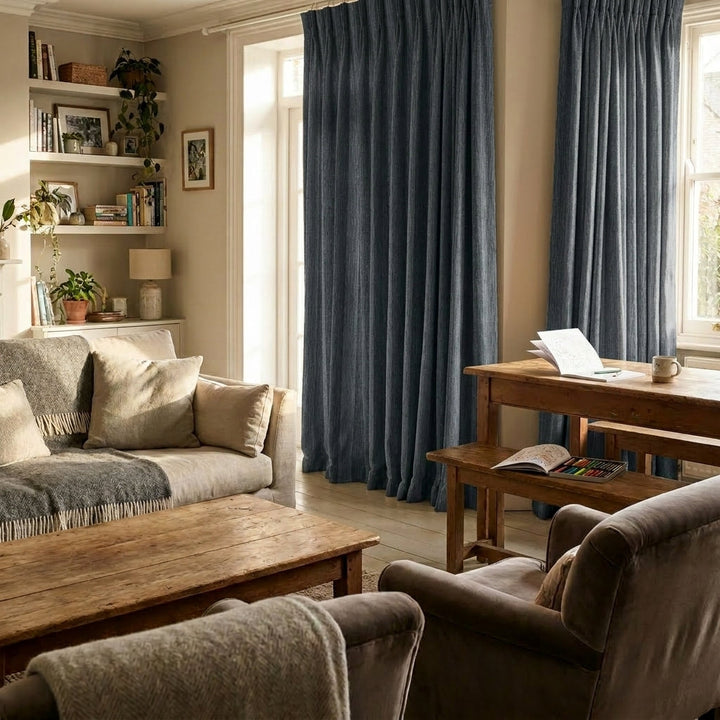 Norvane Textured Polyester Blend Curtain