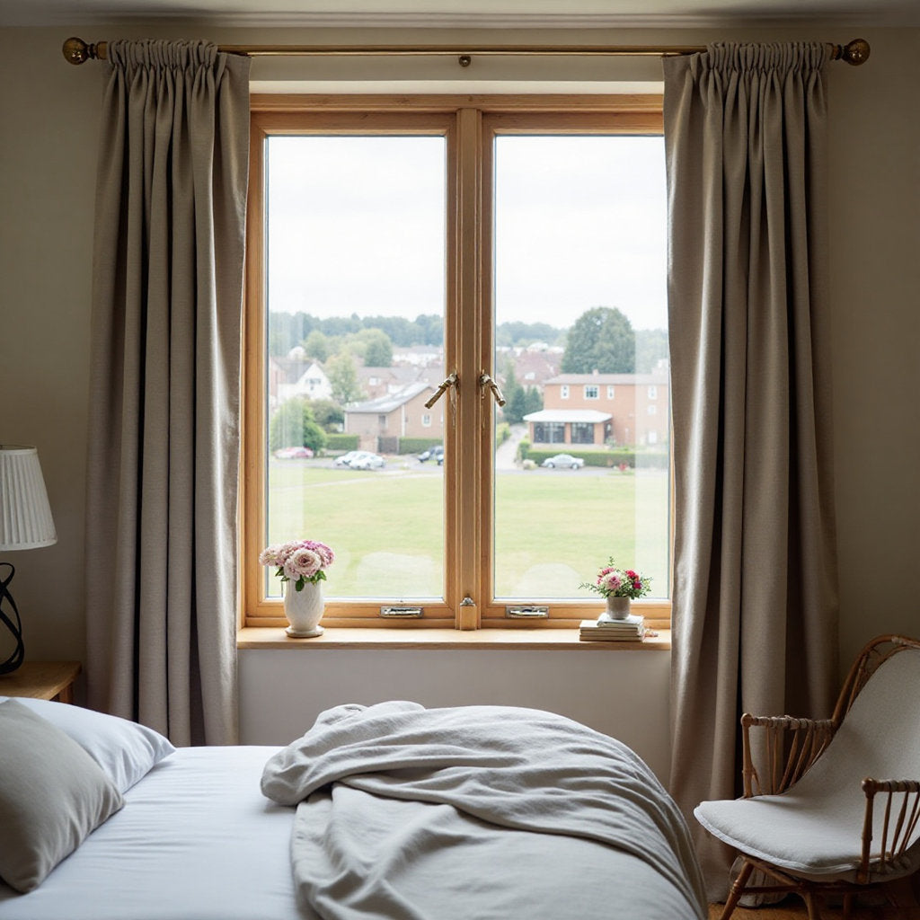 Elvara Woven Cotton Blend Curtain