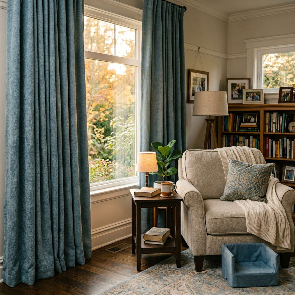 Celesse Baroque Pattern Blend Curtain