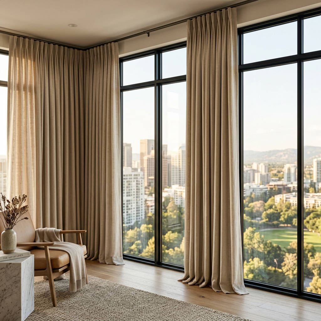 Marovia Refined Woven Blend Curtain