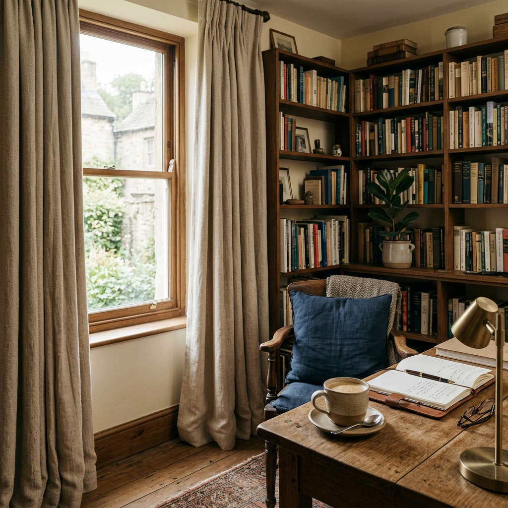 Virelia Woven Blend Curtain