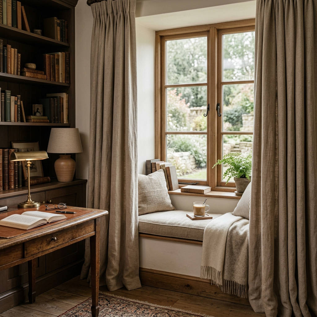 Velmora Woven Blend Curtain