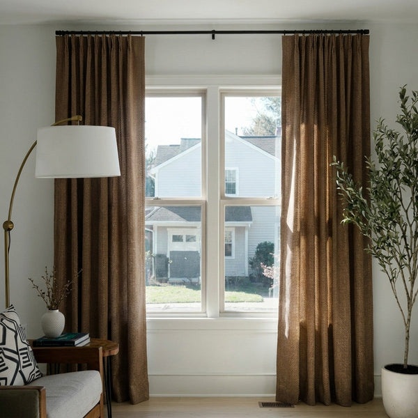 Phase Classic Herringbone Weave Curtain