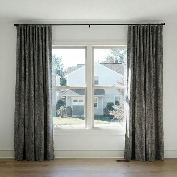 Phase Classic Herringbone Weave Curtain