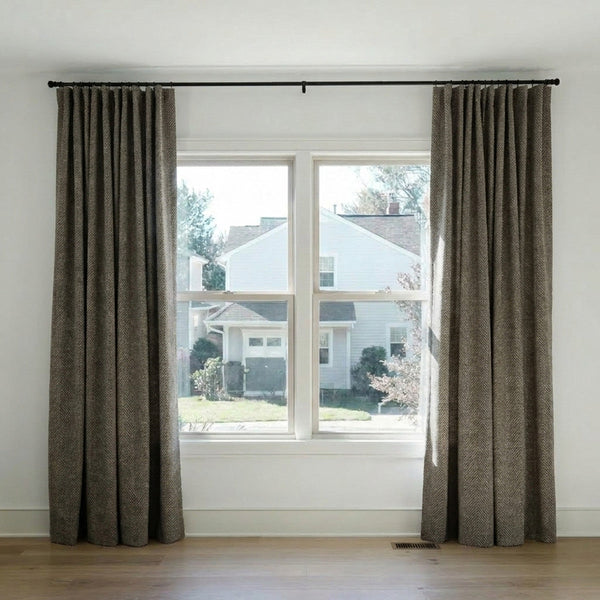 Phase Classic Herringbone Weave Curtain