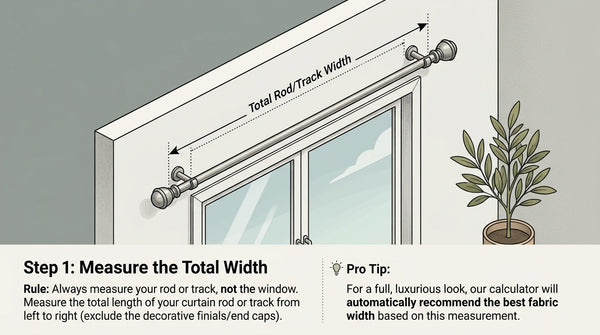 Step 1: Measure the Total Width